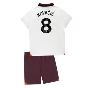 Manchester City Mateo Kovacic #8 Borta Kläder Barn 2023-24 Kortärmad (+ Korta byxor)